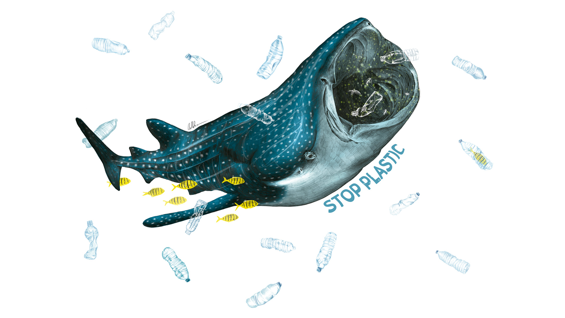 Termo Fishtank "Stop Plastic" - Imagen 2
